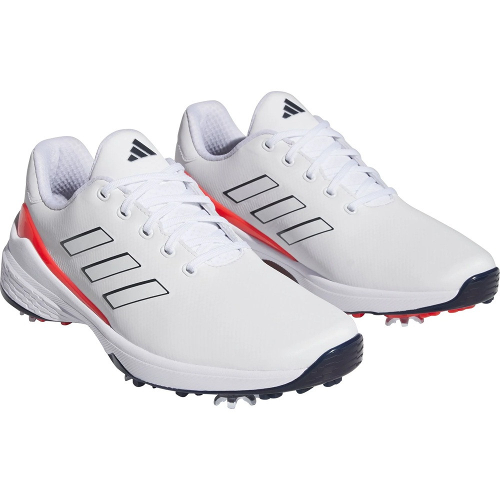 Adidas Men's ZG23 Golf Shoes - White/Navy/Red - Maple Hill Golf